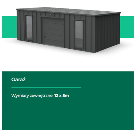 garaże modułowe, garaż modułowy